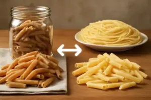Pasta integrale contro la raffinata: il confronto che rivoluziona ogni scelta a tavola